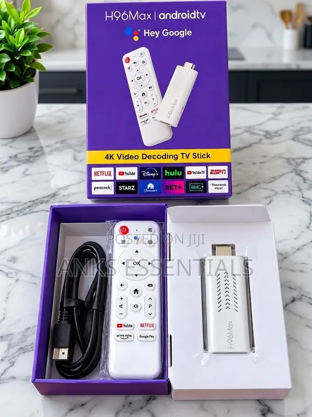 H96Max Smart Android TV Stick with Remote - 1