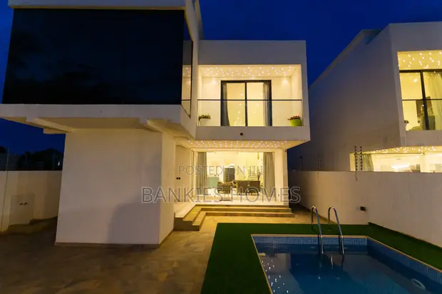 Furnished 3-Bedroom House with Pool in American House, East Legon Hills - 1