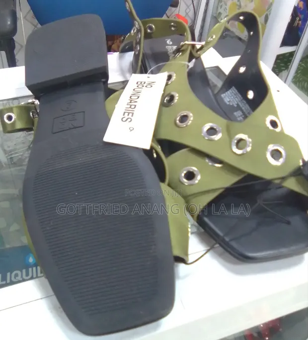 Women's Green Sandals - 1