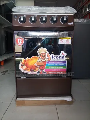 Icona London 50/50 Gas Cooker with Rotisserie & Grill