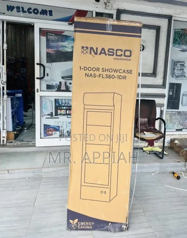 Nasco NAS360FL-1DR 1 Door Beverage Cooler (Glass Door) - 1