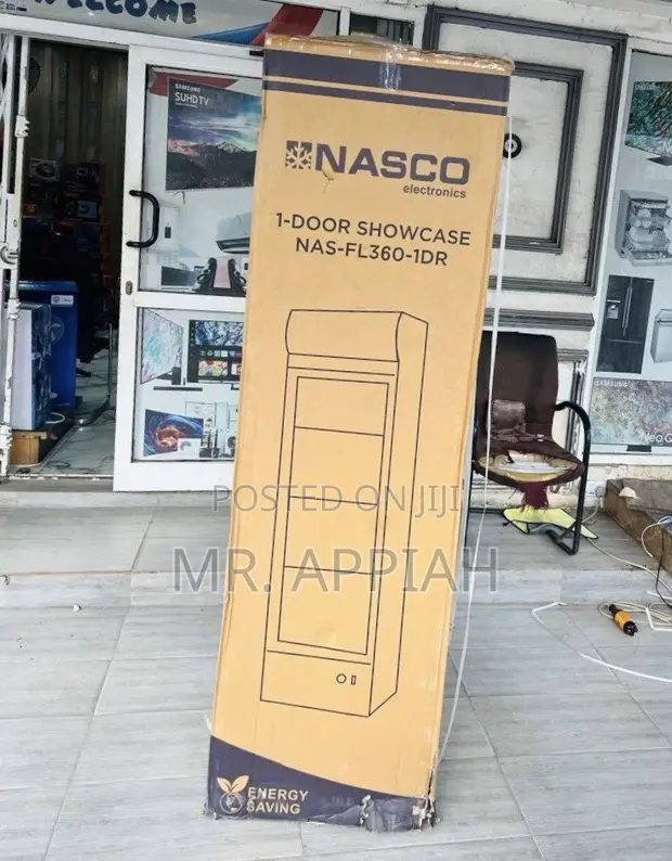 Brand New Nasco NAS360FL-1DR Beverage Cooler (Glass Door) - 1