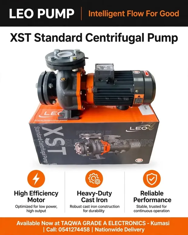 Leo 5.5hp Centrifugal Water Pump XST50-125/40 - 1
