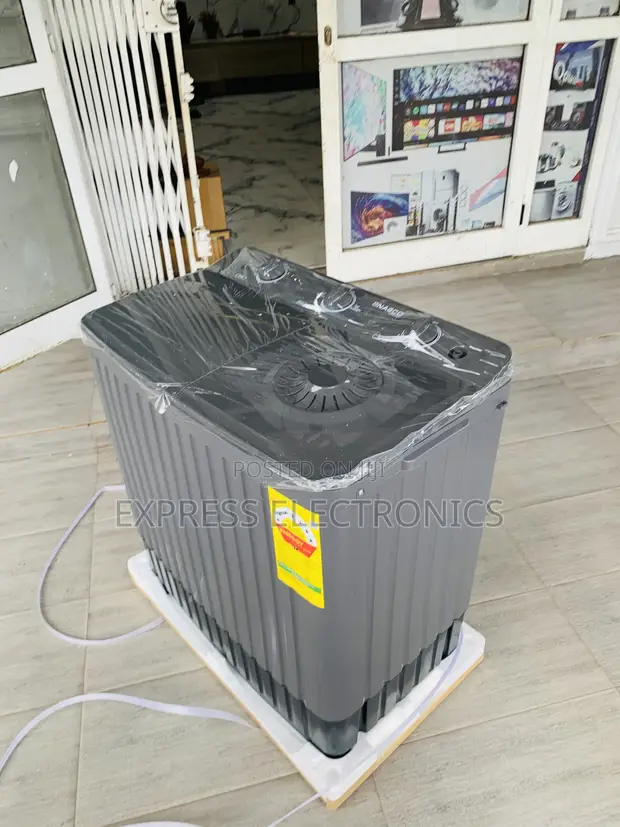 Nasco NASTTJS110 11kg Twin Tub Semi-Auto Washing Machine - 1