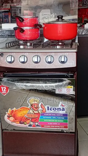 Icona 50/50 Gas Cooker with 7kg Capacity