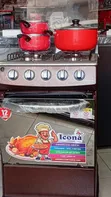 Icona 50/50 Gas Cooker with 7kg Capacity - 1