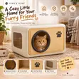 Modern Enclosed Pet House for Cats & Small Dogs - 3