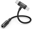 2-in-1 Lightning to 3.5mm Headphone Adapter with USB-C - 1