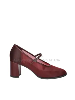 Women's Mesh Mary Jane Block Heel Pumps