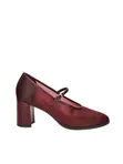 Women's Mesh Mary Jane Block Heel Pumps - 1