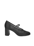 Women's Mesh Mary Jane Block Heel Pumps - 5