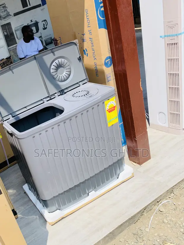 Grey Nasco 11KG Twin Tub Washing Machine NAS-11-TW - 1