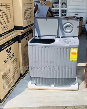 Sealed Original Grey Nasco 11KG Twin Tub Washing Machine