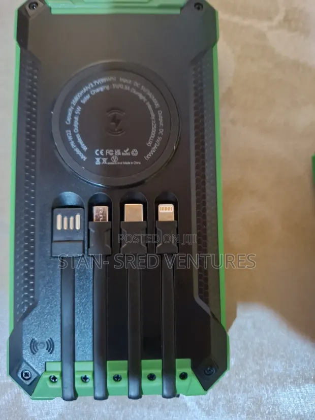 26800mAh Wireless Power Bank with 4 Cables - 1
