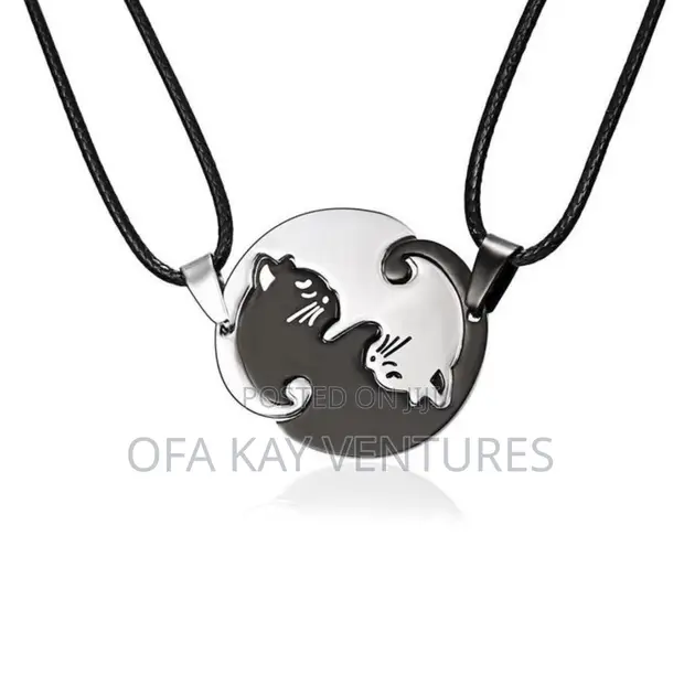 Cat Couple Love Necklace - 1
