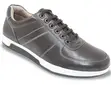 Pegasus Leather Wide Fit Trainers - Brown - 1