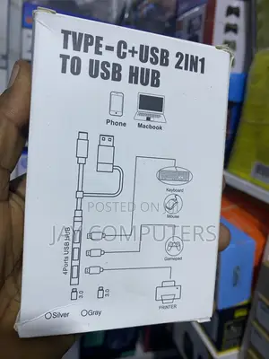 2-in-1 Type-C + USB to USB Hub (4-Port)