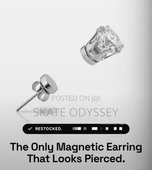 Snap On Magnet Earrings - Silver