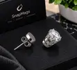 Snap On Magnet Earrings - Silver - 2