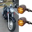 2pc Motorbike Signal Indicator Lights with Bulbs, Clamp & Screws - 4