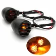 2pc Motorbike Signal Indicator Lights with Bulbs, Clamp & Screws - 5