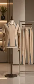 Zara 2 Piece Shirt and Trouser Set - 5