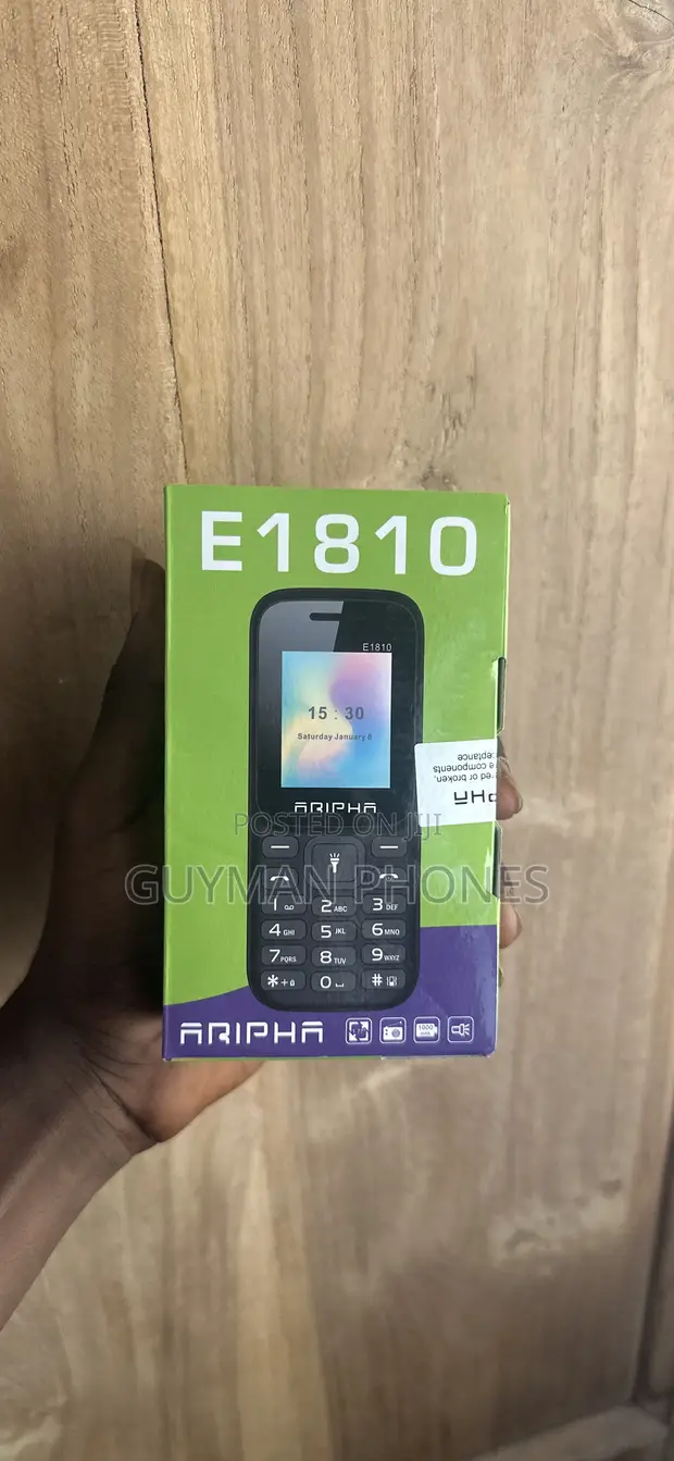 Aripha E1810 Mobile Phone - Black - 1
