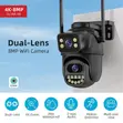 8MP 2-Lens Wireless Solar Camera (Iscee) - 4