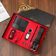 Men's Wallet, Belt, Necklace, Bracelet, Key Holder, Cufflinks Gift Set Box - 1
