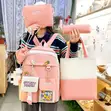 5-Piece Backpack Set with Handbag and Pencil Case - 1