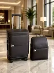 Genuine Leather Executive Travel Set Suitcase - 4