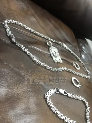 Silver Chain Set for Men