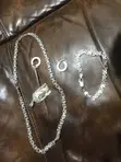 Silver Chain Set for Men - 2