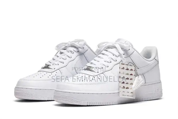 Brand New Nike Air Force 1 Triple White - Size 42 - 1