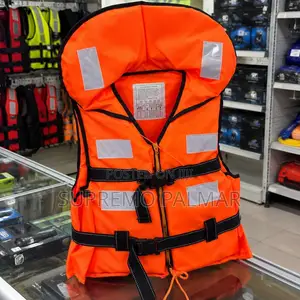 Adult Life Jacket - Reflective Safety Vest with Collar