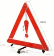 Double Reflective Warning Triangle for Roadside Emergencies - 1