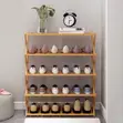 Foldable Bamboo Shoe Rack - 6-Tier - 2