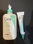 Cerave Foaming Cleanser & Anua PDRN Moisturizing Cream - 1