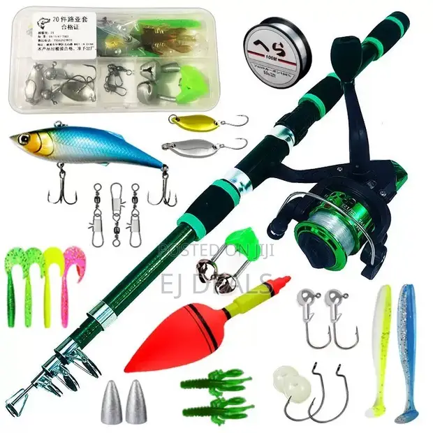 Fishing Rod with Accessories 1.8m Green - 1
