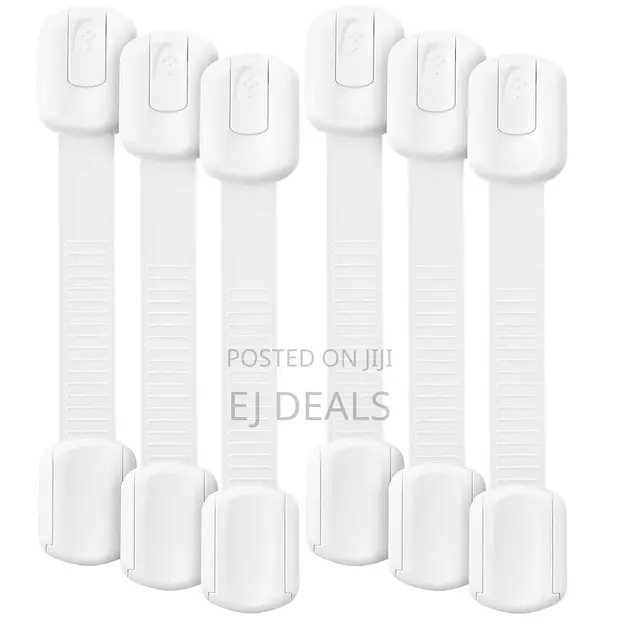 Child Cabinet Safety Locks - 6 Pieces - 1