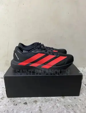 Adidas Adizero EVO SL Running Sneakers - Black/Lucid Red