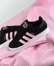 Adidas Campus 00s Sneakers - Black Suede, Pink Stripes - 2