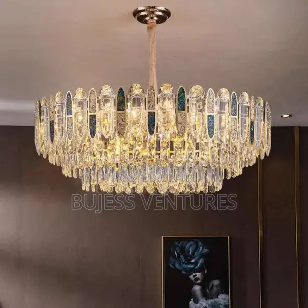Crystal Chandelier with Remote Control - 1
