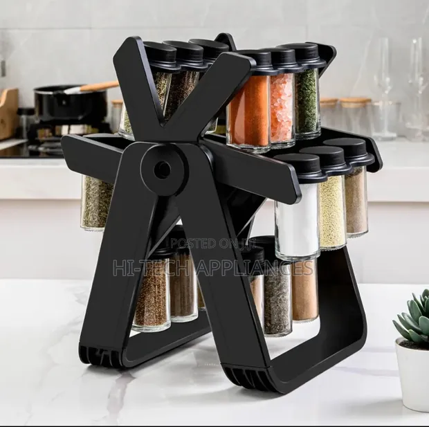 18 Jar Rotating Spice Rack - 1