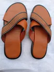 Men's Premium Cross-Strap Slippers - Elegant Green - 1