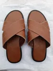Men's Premium Cross-Strap Slippers - Elegant Green - 2