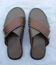 Men's Premium Cross-Strap Slippers - Elegant Green - 3