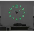 Frameless Wall Clock with 3D Acrylic Numbers - 1