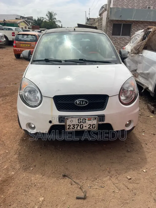 Kia Morning 2008 White - 1