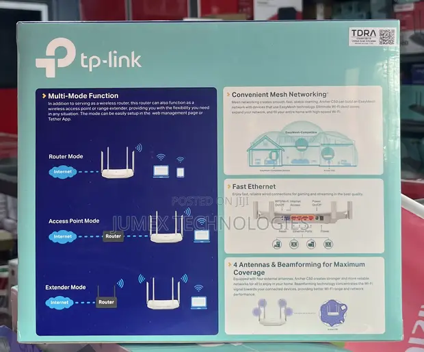 TP-Link Archer C50 AC1200 Wi-Fi Router Dual Band - 1